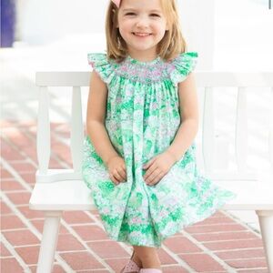TBBC Angel Sleeve Sandy Smocked Dress